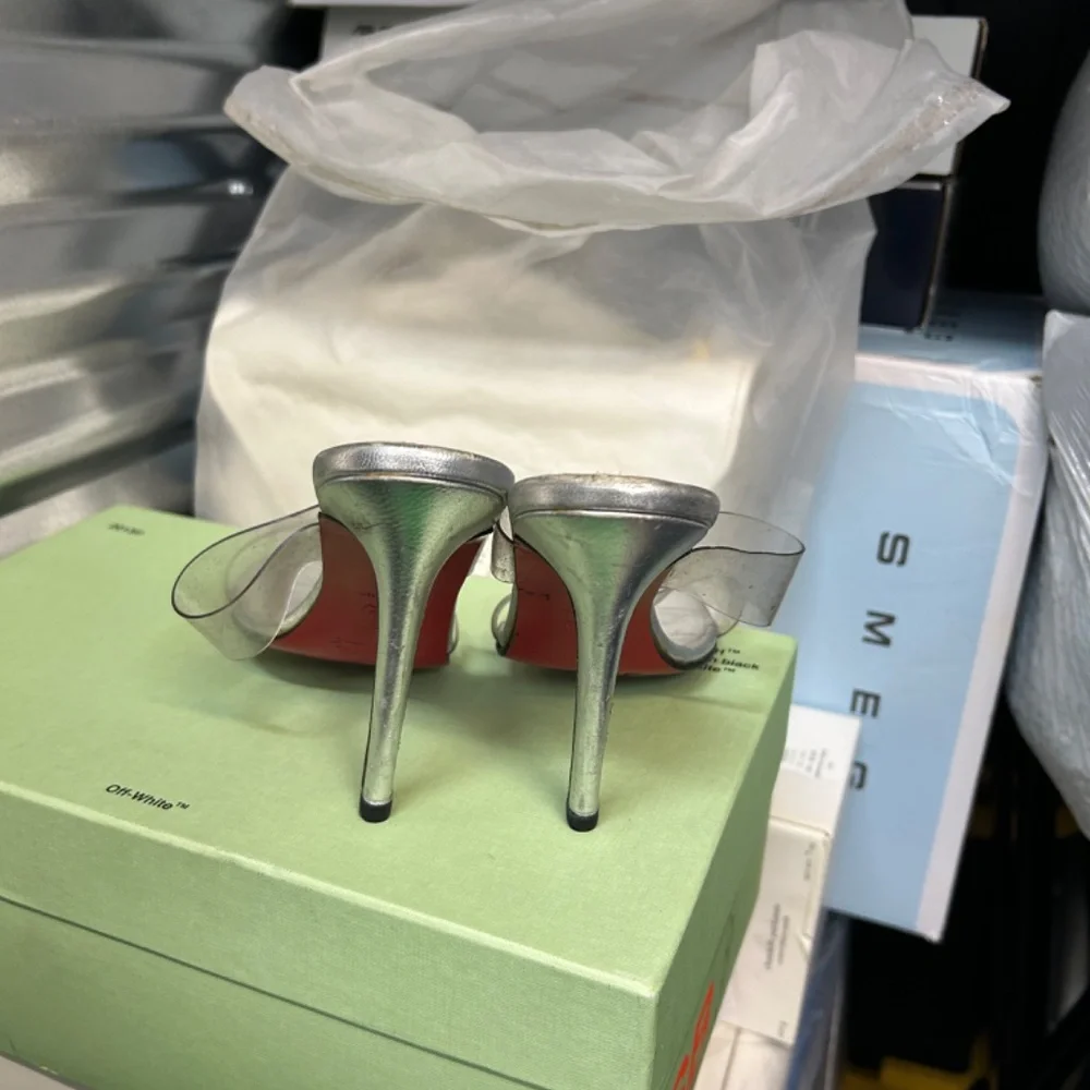 Christian Louboutin 100mm Just Nothing double-strap sandals - Picture 8 of 9